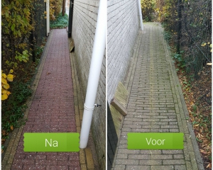 Reinigen bestrating Voorne-putten