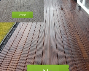 vlonder reinigen