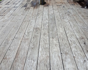 houten terras laten reinigen