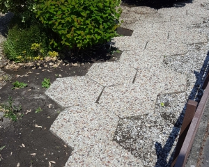 tuinpad reinigen
