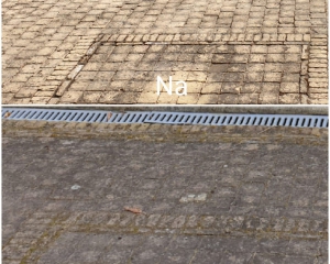 Tuinpad en terras laten reinigen